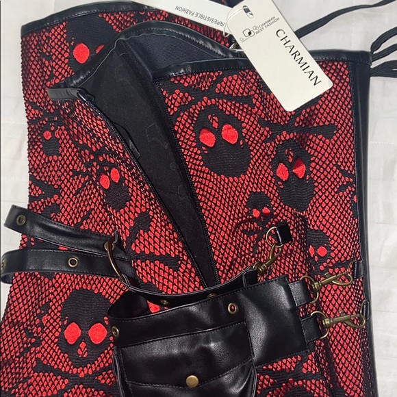 $FIRM (81 likes already ) NWT skull corset - goth-edgy-emo Plus Sized - Picture 6 of 7